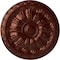 Ekena Millwork Kirke Ceiling Medallion (Fits Canopies up to 3 3/4"), Hand-Painted Antique Copper, 15 3/4"OD x 5/8"P CM16KIACS - alternate 1